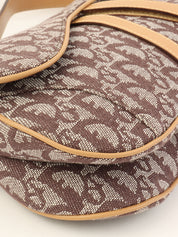 トロッターパターンサドルバッグ ブラウン/ベージュ