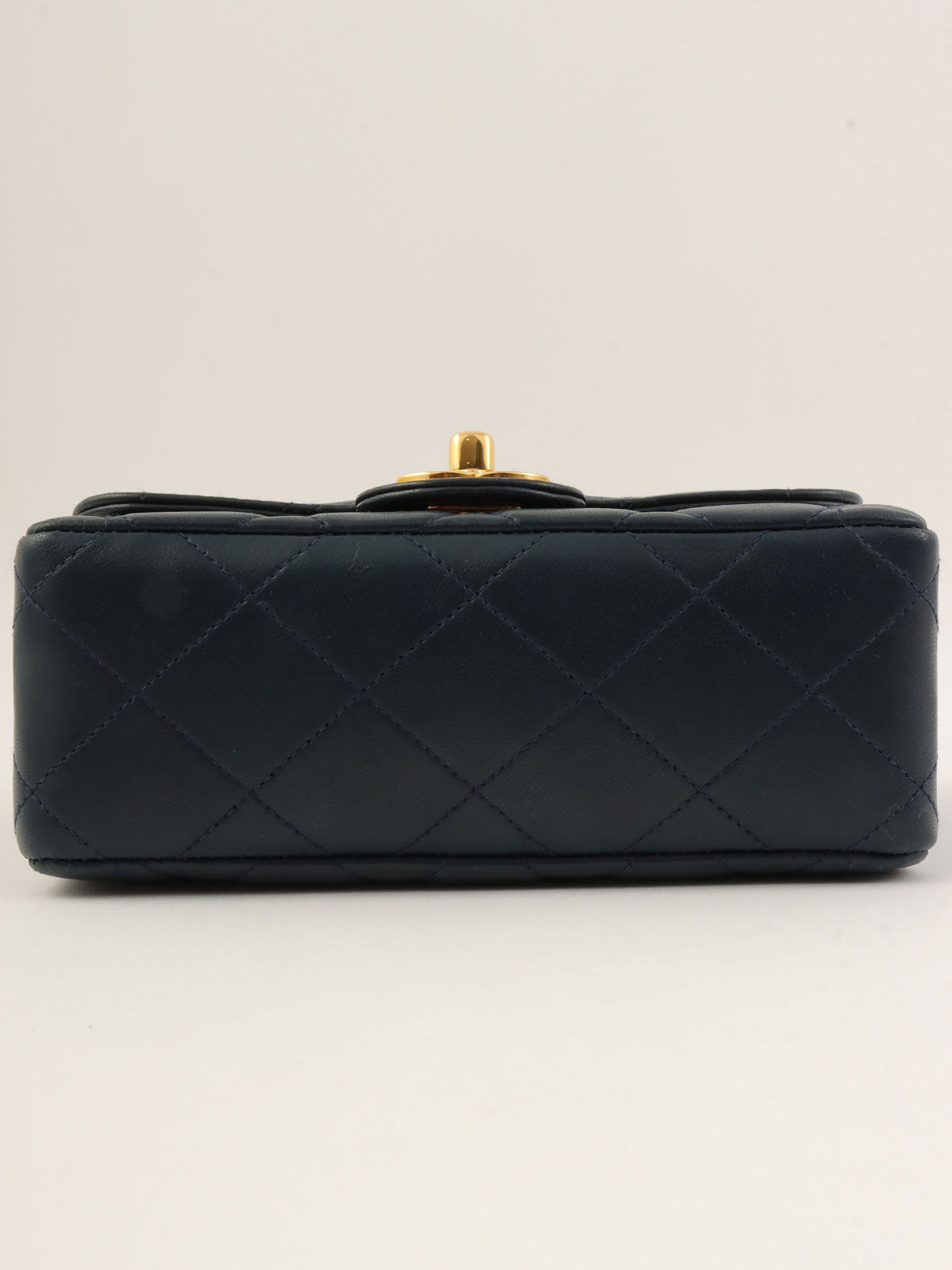 1995 Classic Flap Chain Bag Mini Navy