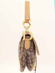 トロッターパターンサドルバッグ ブラウン/ベージュ