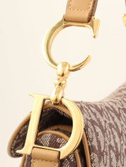 トロッターパターンサドルバッグ ブラウン/ベージュ