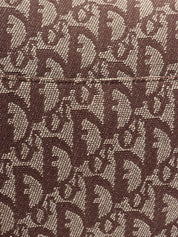 トロッターパターンサドルバッグ ブラウン/ベージュ