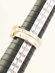 18K925 Glued Wiz Ring Silver/Gold