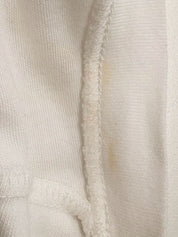 牛仔玫瑰图案拼接短袖T恤 白色/蓝色