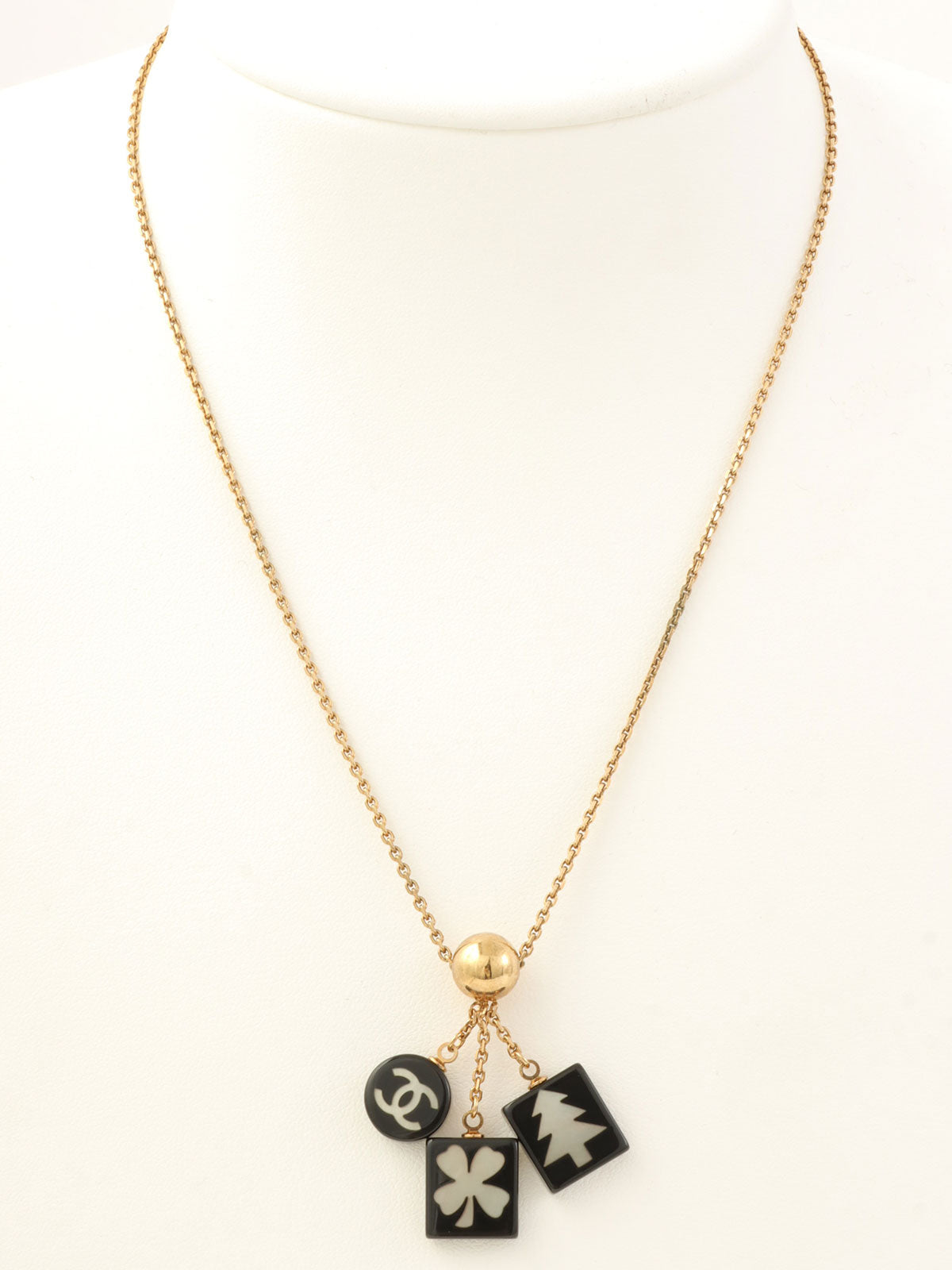 2003年製 マルチモチーフCCマークネックレス ゴールド/ブラック