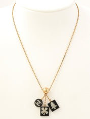 2003年製 マルチモチーフCCマークネックレス ゴールド/ブラック