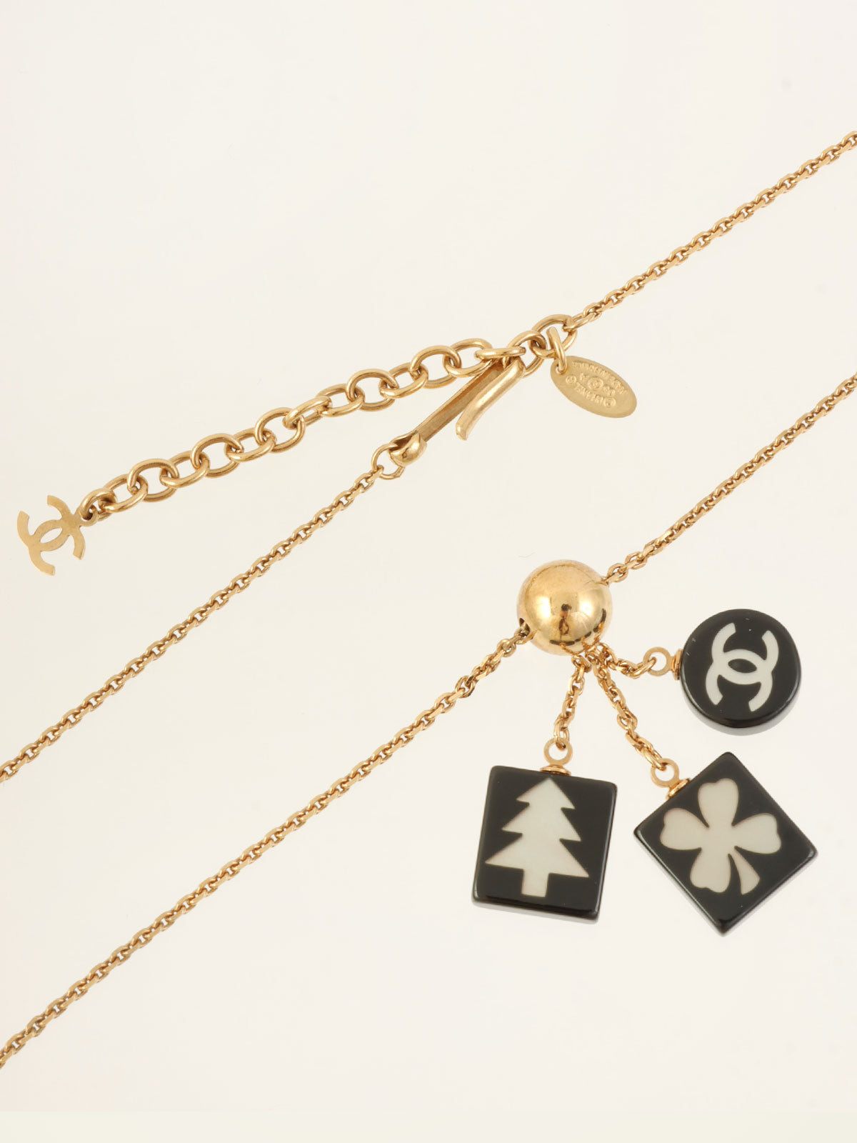 2003年製 マルチモチーフCCマークネックレス ゴールド/ブラック