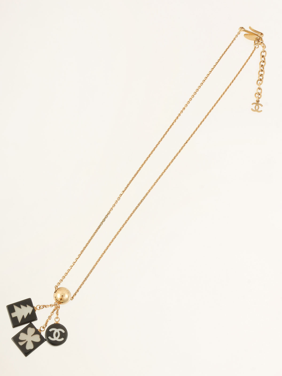 2003年製 マルチモチーフCCマークネックレス ゴールド/ブラック