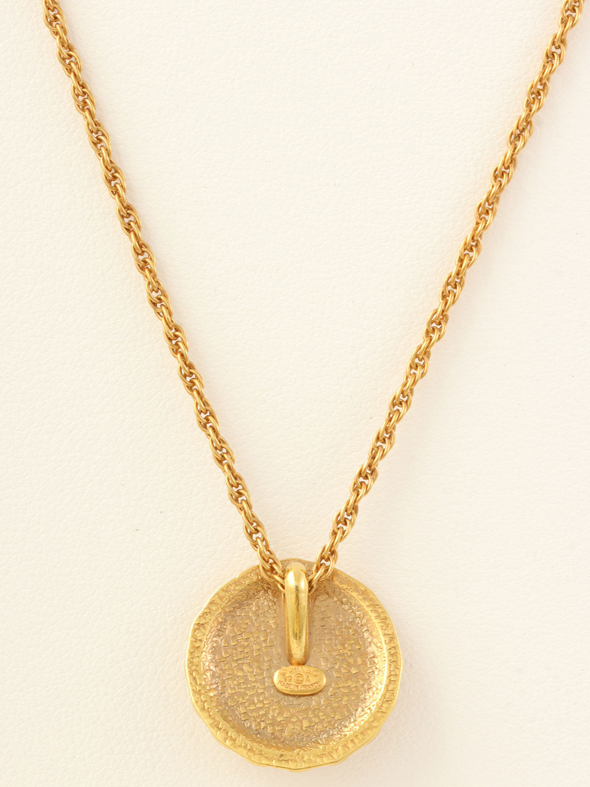 1999年製　ラインストーンロゴネックレス　ゴールド/マルチ