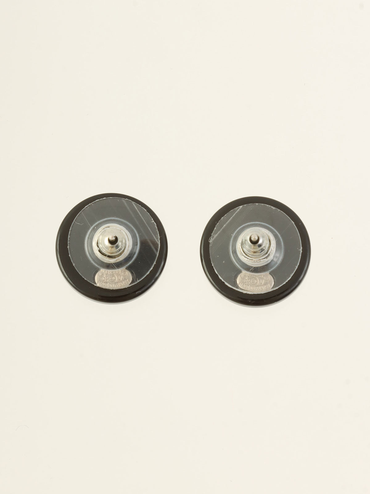 2004 Rhinestone CC Mark Earrings