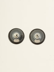 2004 Rhinestone CC Mark Earrings