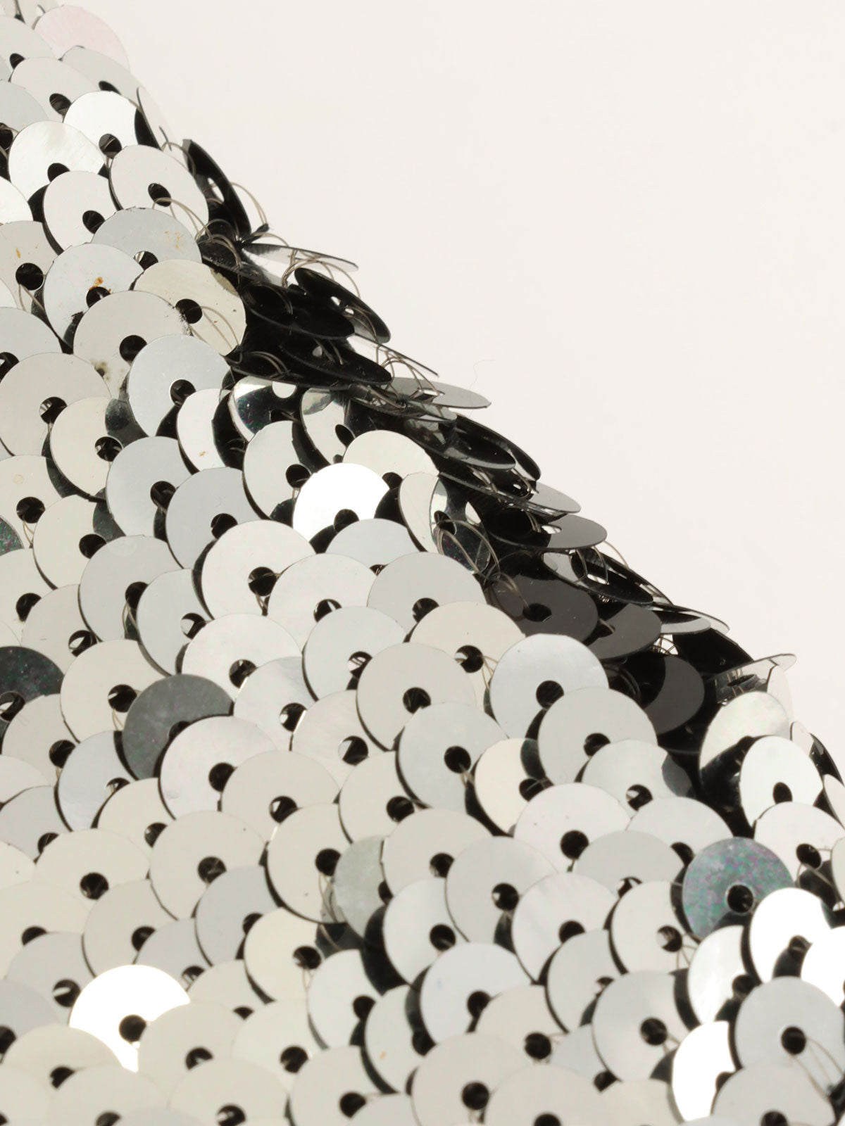 2008 Sequin Chain Shoulder Bag Black/Silver