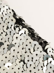 2008 Sequin Chain Shoulder Bag Black/Silver