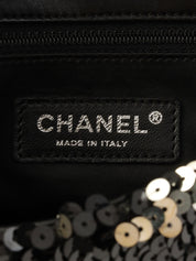 2008 Sequin Chain Shoulder Bag Black/Silver