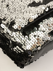 2008 Sequin Chain Shoulder Bag Black/Silver