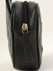 2005年頃製 キャビアスキンCCマークステッチショルダーバッグ ブラック