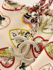 2005年頃製　CCマークバレンタインチェーンハンドバッグ　ピンク/マルチ