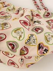 2005年頃製 CCマークバレンタインチェーンハンドバッグ ピンク/マルチ