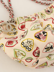 2005年頃製 CCマークバレンタインチェーンハンドバッグ ピンク/マルチ