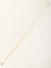 18K Gold Diamond Teardrop Necklace