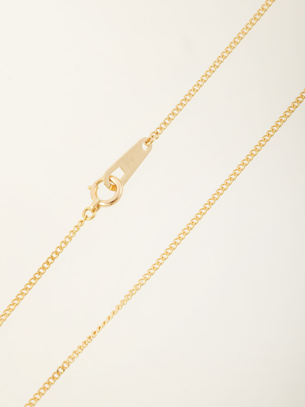 18Kダイヤモンドティアドロップネックレス ゴールド