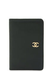 1998年頃製　キャビアスキンCCマークプレートカードケース　ブラック