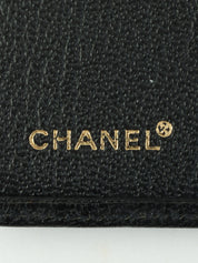 1998年頃製　キャビアスキンCCマークプレートカードケース　ブラック