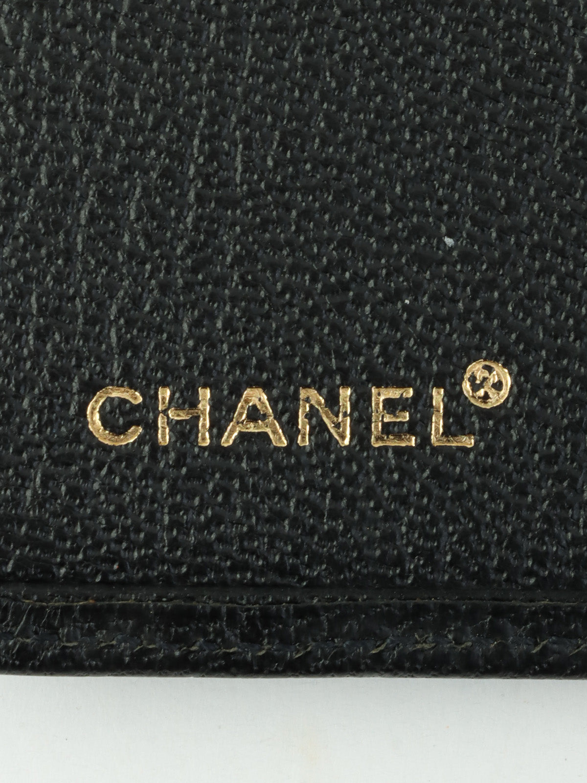 1998年頃製 キャビアスキンCCマークプレートカードケース ブラック