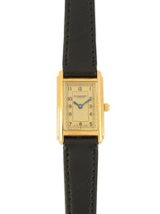 レクタンギュラーウォッチ ゴールド/ブラック