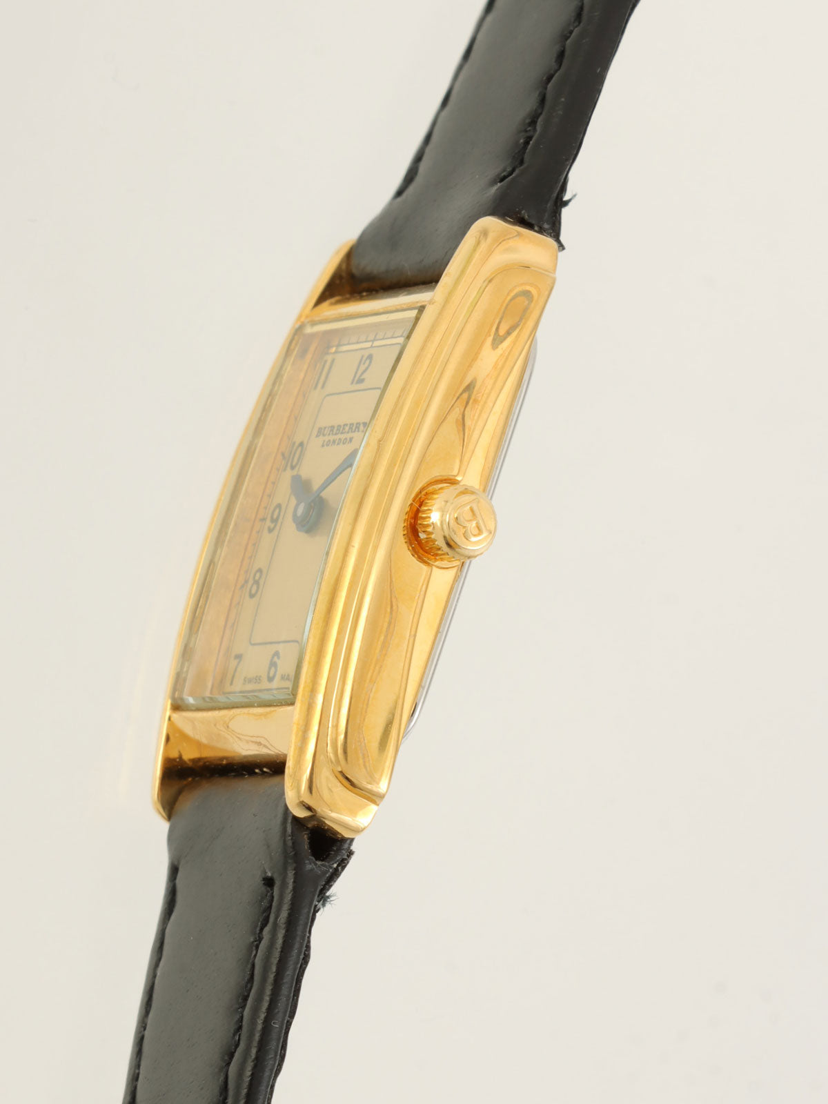 レクタンギュラーウォッチ ゴールド/ブラック