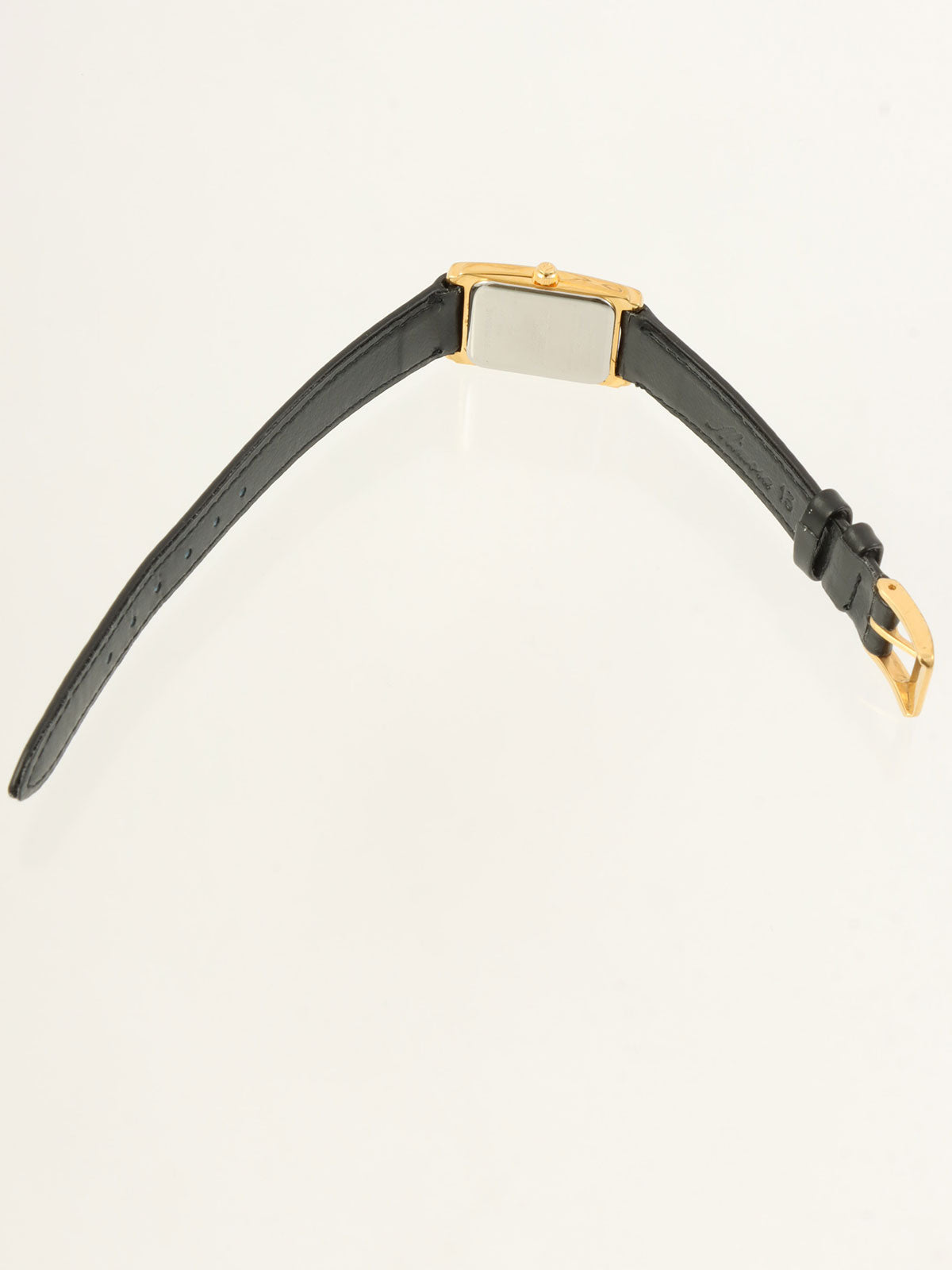レクタンギュラーウォッチ ゴールド/ブラック