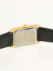 レクタンギュラーウォッチ ゴールド/ブラック