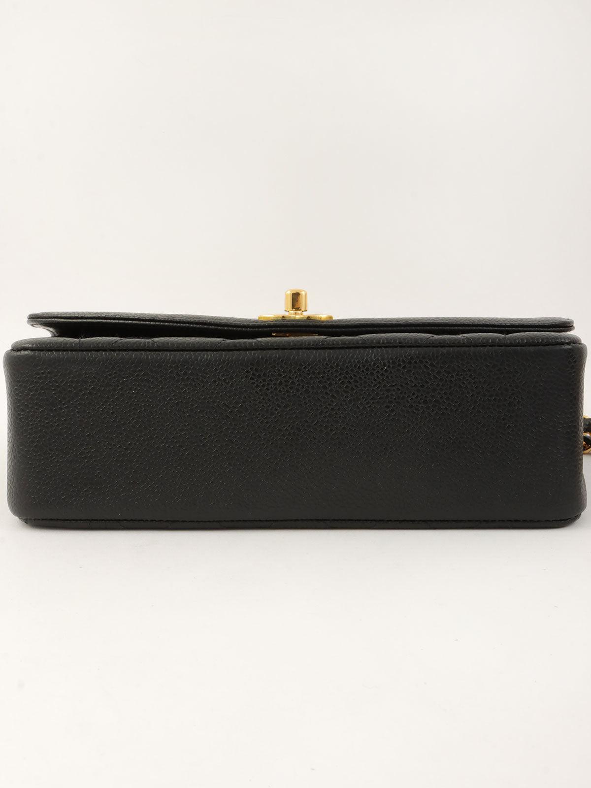 1995 Caviar Skin Diana Flap Chain Bag 22cm Black