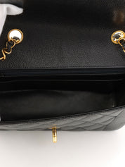 1995 Caviar Skin Diana Flap Chain Bag 22cm Black