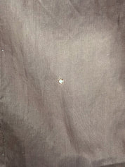 Tweed collarless jacket in beige/brown