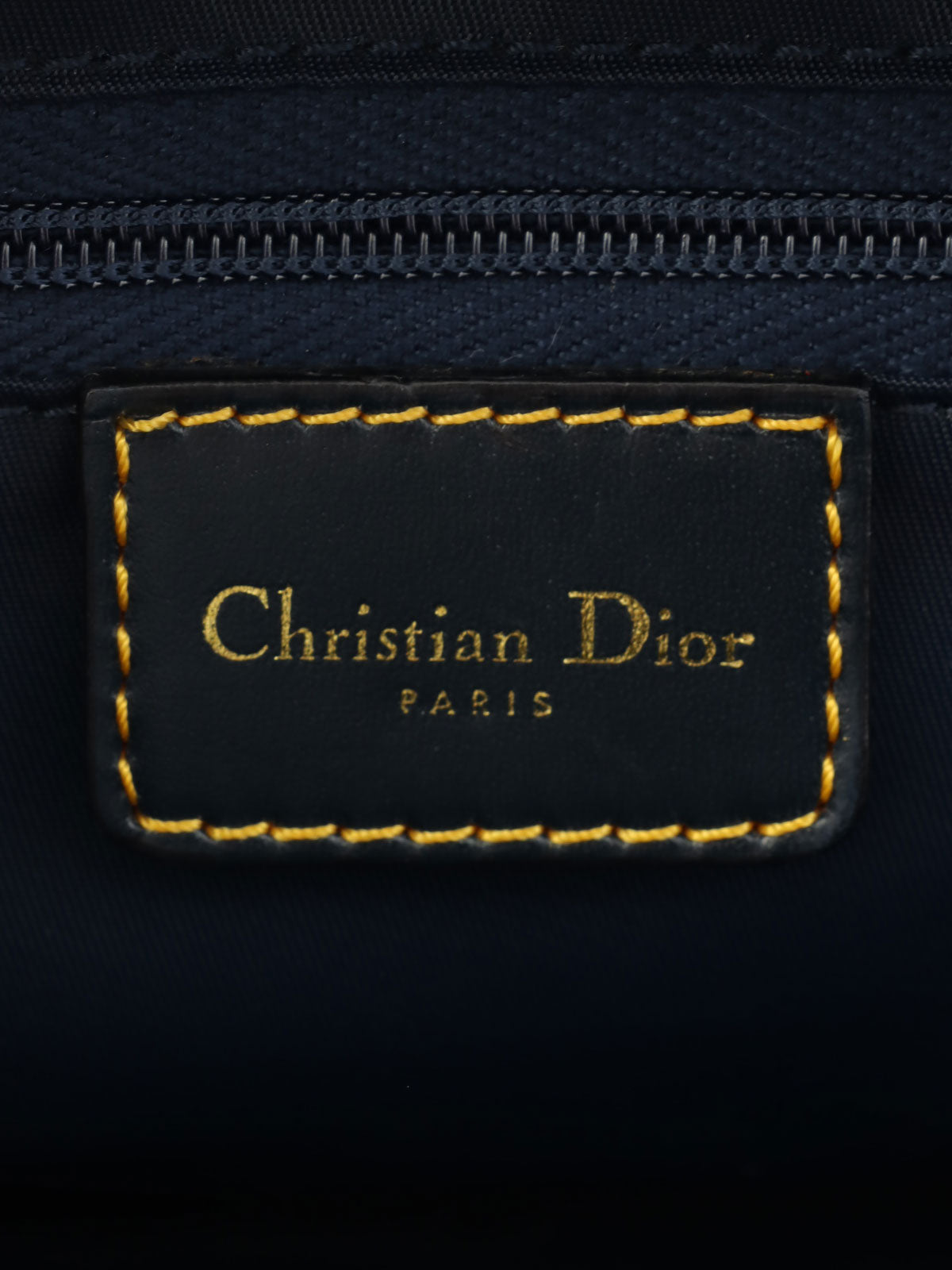 トロッターパターンハンドバッグ ネイビー