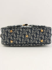 トロッターパターンハンドバッグ　ネイビー