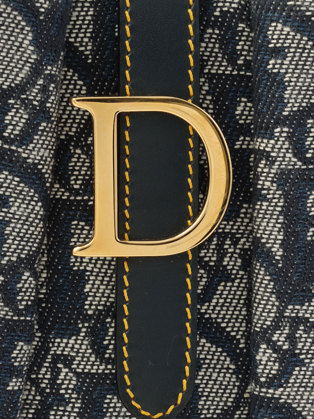 トロッターパターンハンドバッグ　ネイビー