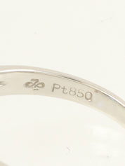 プラチナサファイアダイヤモンドリング シルバー/ブルー