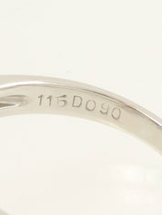 プラチナサファイアダイヤモンドリング シルバー/ブルー