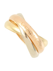 18Kトリニティリング イエローゴールド/ピンクゴールド/ホワイトゴールド