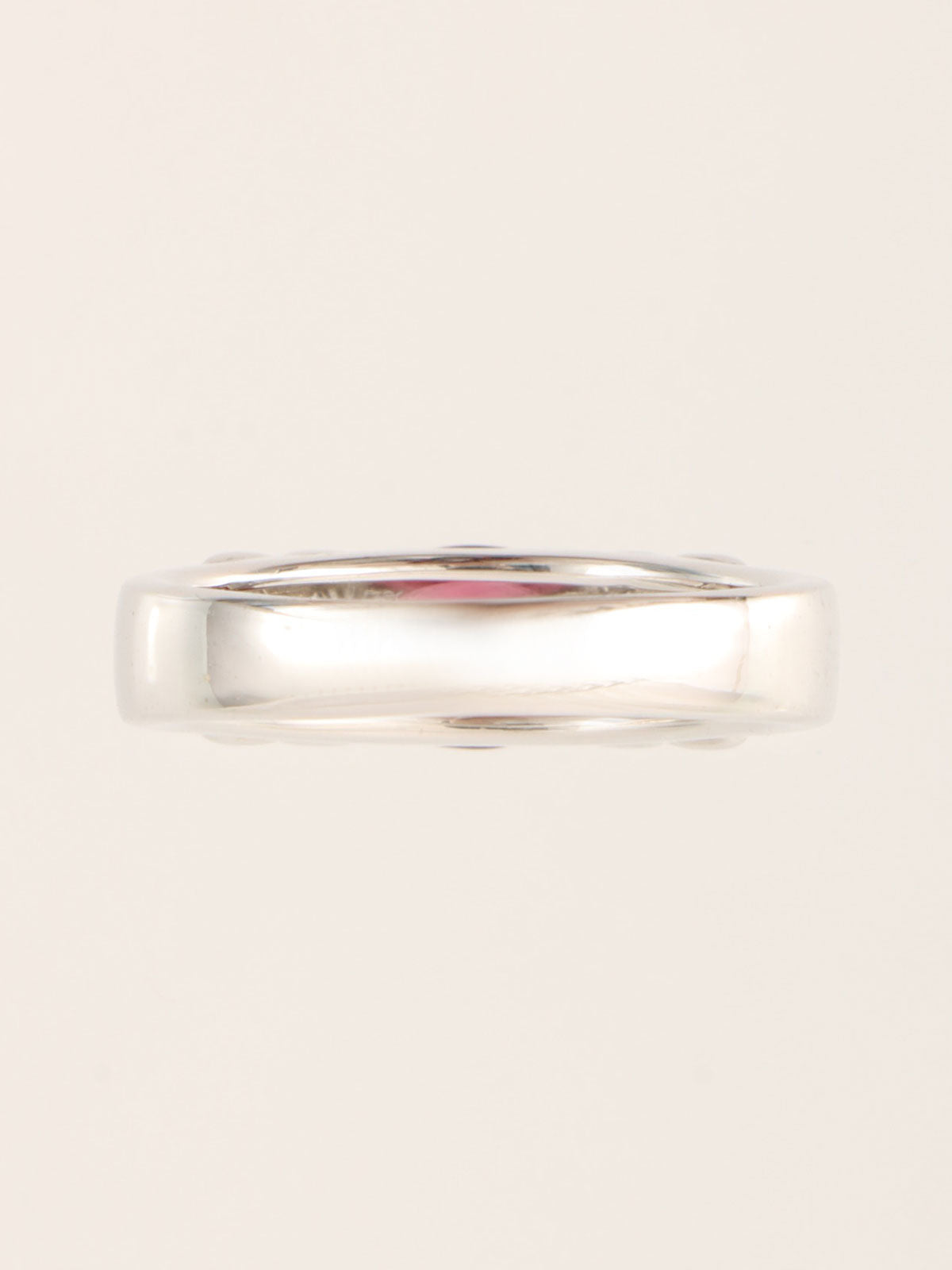 18K Diamond Rhodolite Garnet Ring in Red/Silver