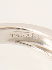 18Kダイヤモンドロードライトガーネットリング レッド/シルバー