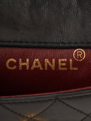 1992年頃製 マトラッセステッチCCターンロックチェーンショルダーバッグミニ ブラック