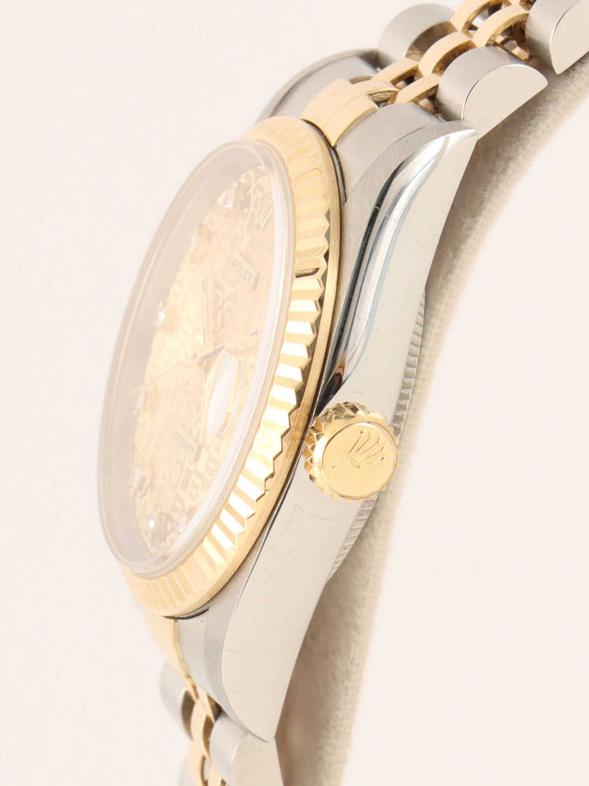 1994-1995 10P Diamond Oyster Perpetual Datejust Gold/Silver