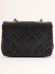 1992年頃製 マトラッセステッチCCターンロックチェーンショルダーバッグミニ ブラック