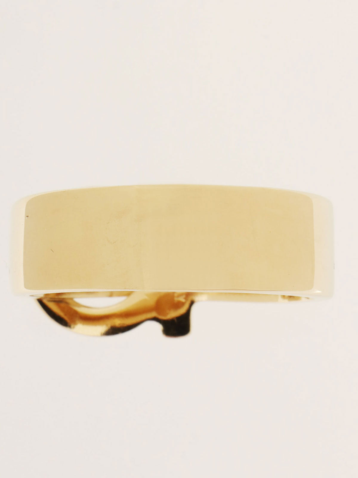 Gancini scarf ring in gold