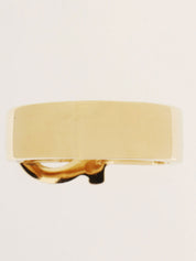 Gancini scarf ring in gold