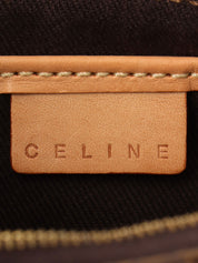 Brown Macadam Pattern Handbag
