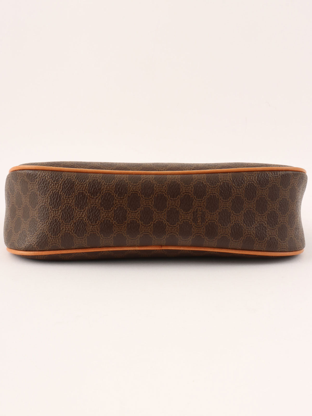 マカダムパターンハンドバッグ ブラウン