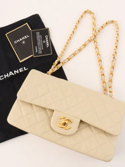1997 Classic Flap Chain Bag, 23cm, Ivory
